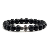Black Lava Beads Bracelets for Men