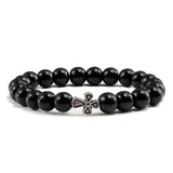 Black Lava Beads Bracelets for Men