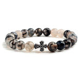 Black Lava Beads Bracelets for Men