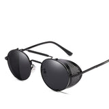 Retro Round Metal Sunglasses for Men