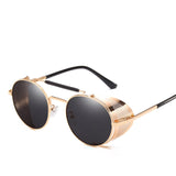 Retro Round Metal Sunglasses for Men