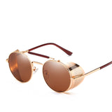 Retro Round Metal Sunglasses for Men