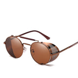 Retro Round Metal Sunglasses for Men