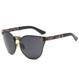 Gothic Skull Frame Sunglasses for Women