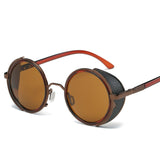 Steampunk Round Sunglasses for Men