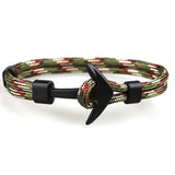 Black Anchor Bracelets for Men