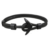 Black Anchor Bracelets for Men