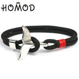Black Anchor Bracelets for Men