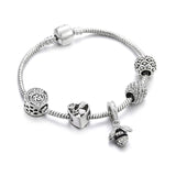Pink Crystal Charm Bracelets for Women