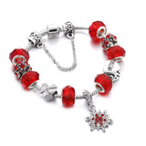 Pink Crystal Charm Bracelets for Women