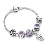 Purple Crystal Beads Bracelets for Women